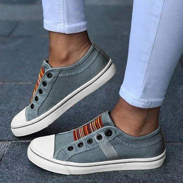 High quality Low-cut Trainers Canvas Flat Shoes Women Casual Vulcanize Shoes  New Women Summer Autumn Sneakers