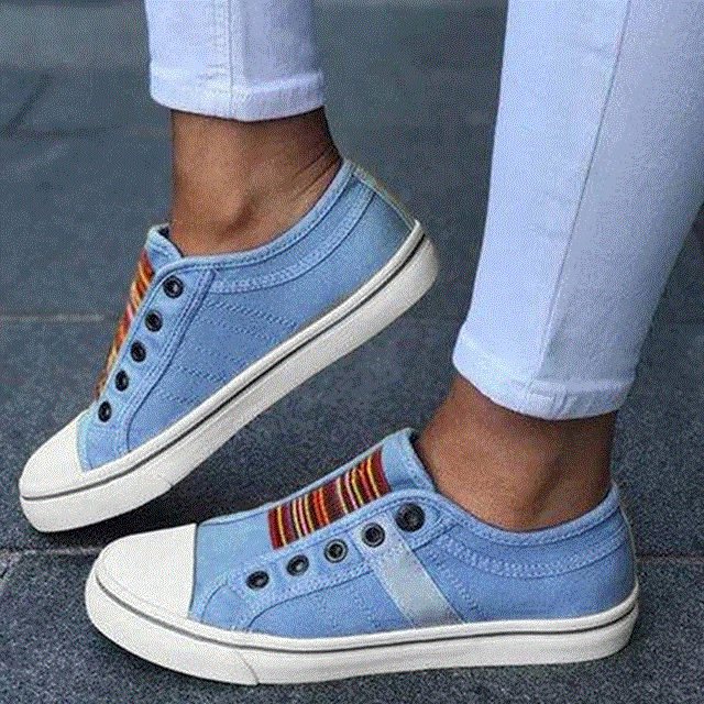 High quality Low-cut Trainers Canvas Flat Shoes Women Casual Vulcanize Shoes  New Women Summer Autumn Sneakers