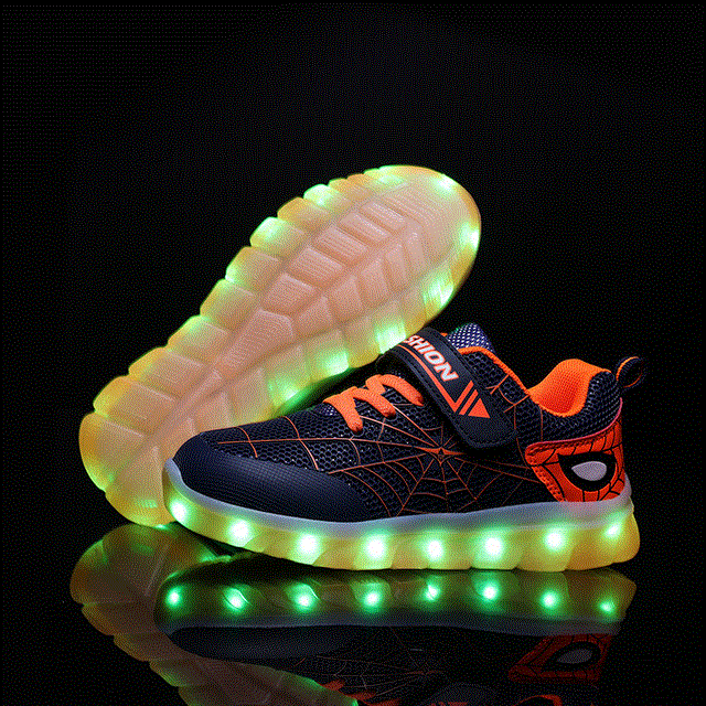 2021 High quality Kids led usb glowing light up tennis shoes for toddler baby boy girl children luminous sneakers kids boys girls sports shoes