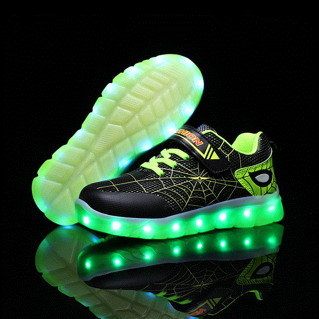 2021 High quality Kids led usb glowing light up tennis shoes for toddler baby boy girl children luminous sneakers kids boys girls sports shoes