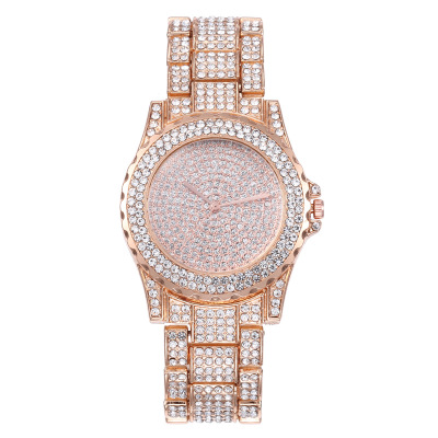 High quality High-Grade Women Bangle Watch Sky Stars Full Diamond Pearl Chain Watches Lady Business Clock