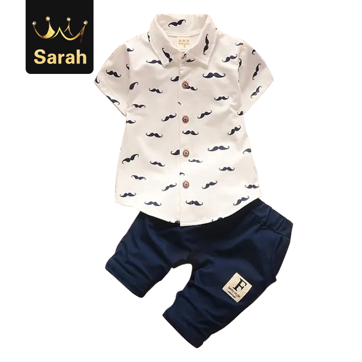 Toddler Kids Baby boys and girls kids clothes sets short sleeve shirt + pants clothing sets