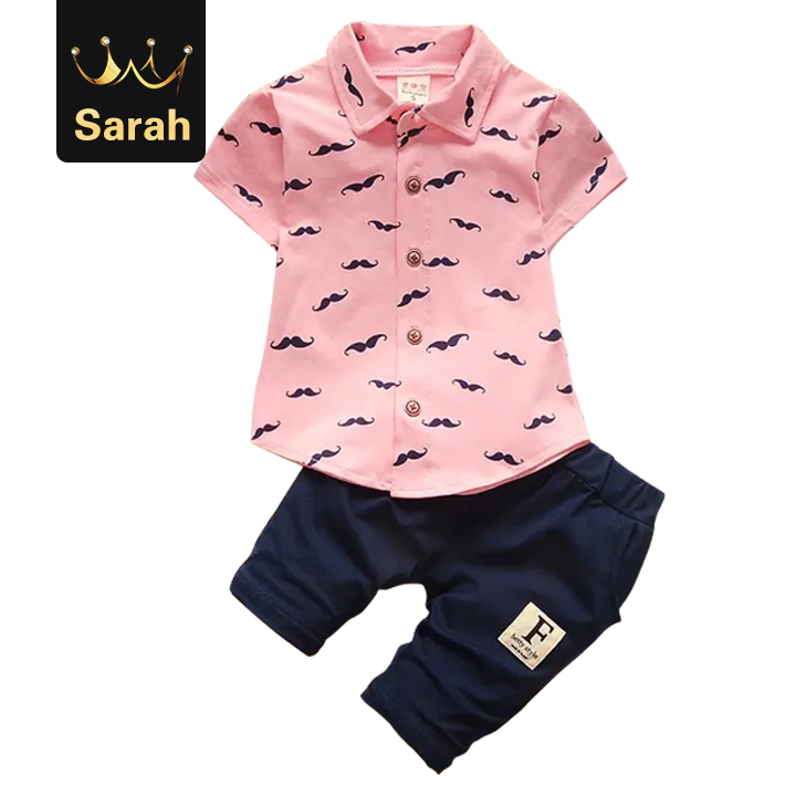 Toddler Kids Baby boys and girls kids clothes sets short sleeve shirt + pants clothing sets