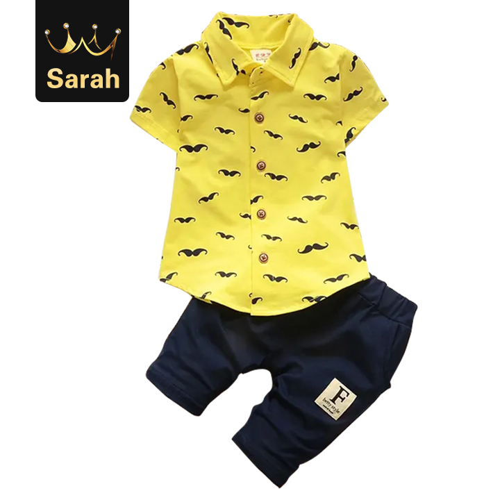 Toddler Kids Baby boys and girls kids clothes sets short sleeve shirt + pants clothing sets