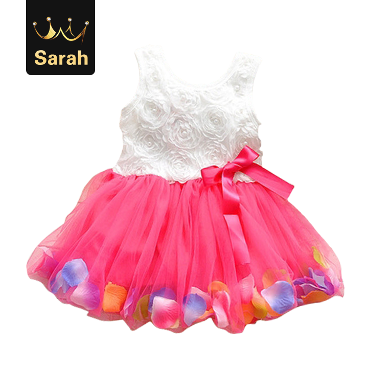 High quality Summer Baby Girl Dress Kids Baby Girls Clothing Dresses Beautiful Flower Dress
