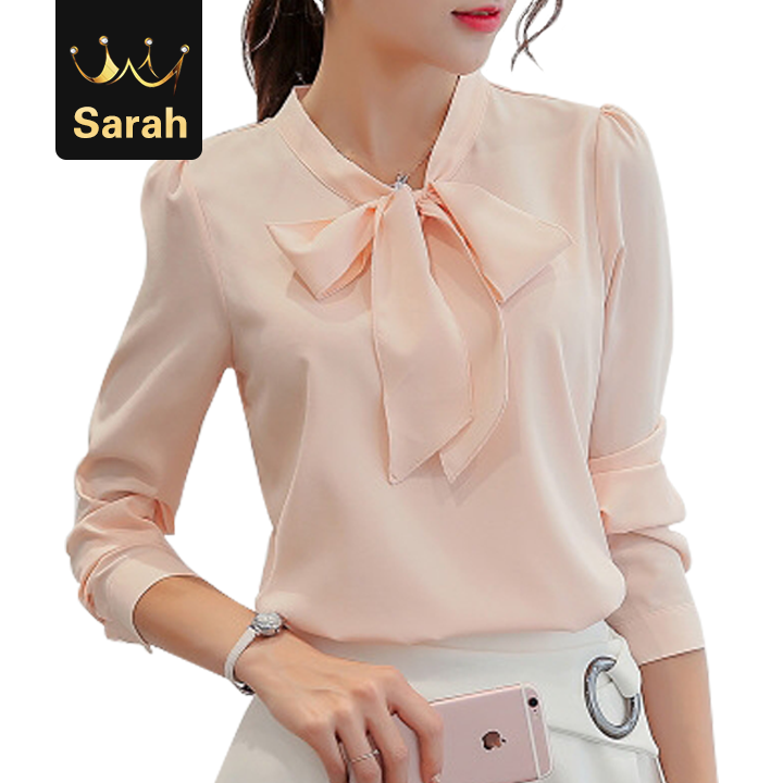High quality Spring Casual Chiffon Blouse Shirt Office Women Shirt Chiffon Women Tops