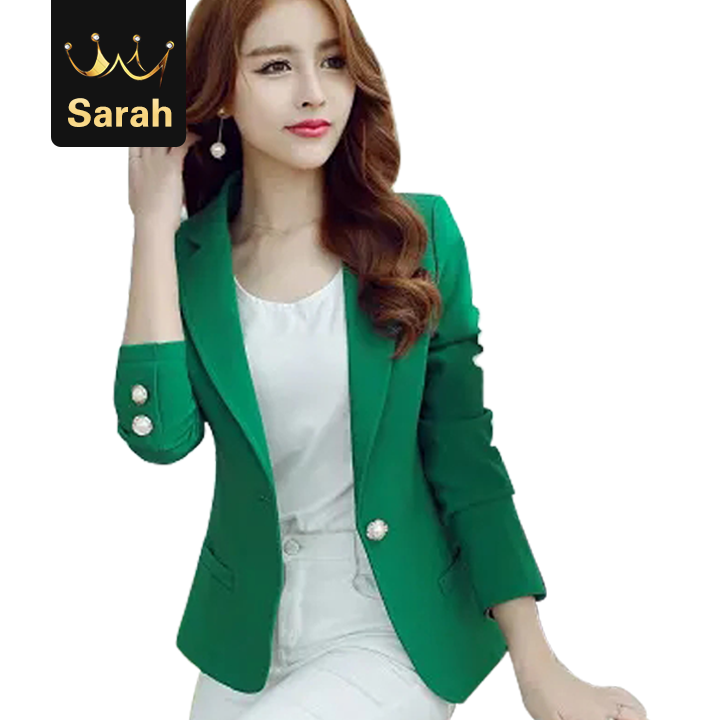 High quality Women Jackets Long Sleeves Office Lady Single Button Women Suit Jacket Blazer