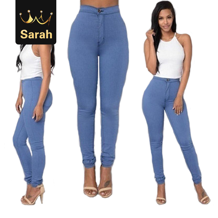 2021 High quality Leggings thin section high waist stretch pencil pants tight candy color jeans