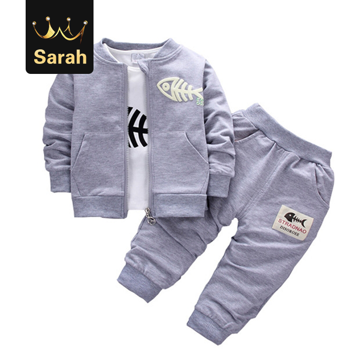 High quality Baby Children Clothing Sets Boys Cotton Coat Suits Autumn Children Tracksuits