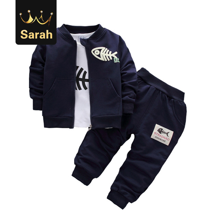 High quality Baby Children Clothing Sets Boys Cotton Coat Suits Autumn Children Tracksuits