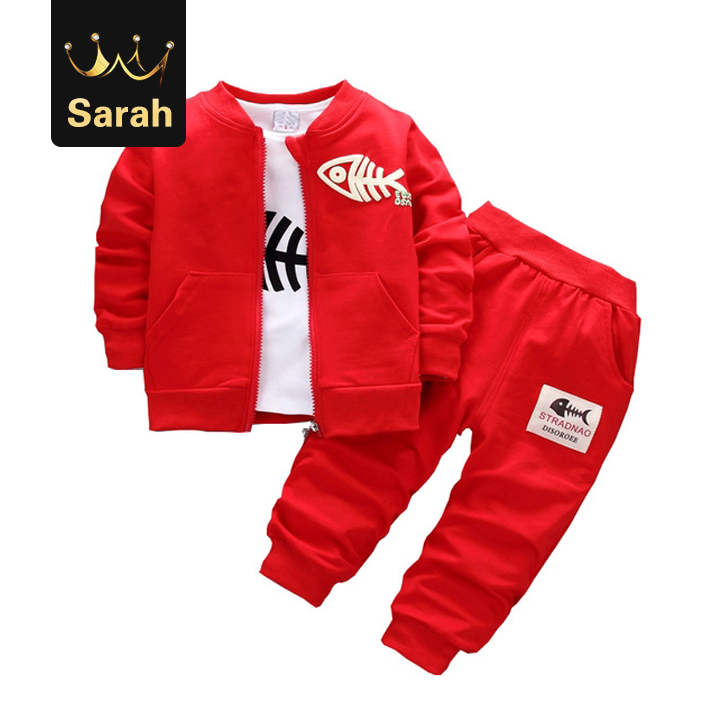 High quality Baby Children Clothing Sets Boys Cotton Coat Suits Autumn Children Tracksuits