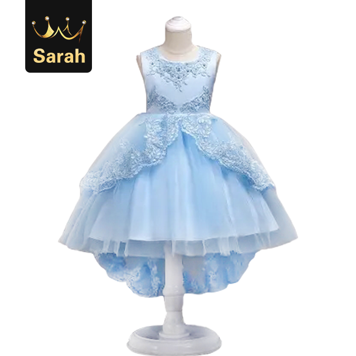 High quality Girls Princess Flowers Ball Gown Weddings Dress Party Kids Clothes Girls Dresses