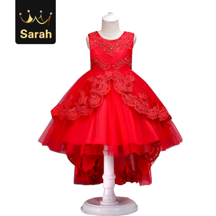 High quality Girls Princess Flowers Ball Gown Weddings Dress Party Kids Clothes Girls Dresses