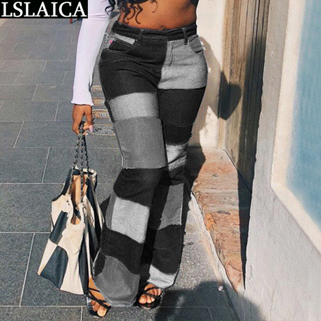 High quality Woman Pants Casual Skinny Patchwork Pocket Sweatpants Women High Waist Streetwear Femme Pantalon