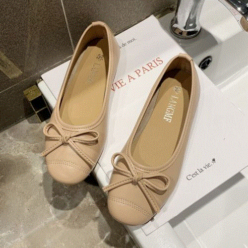 High quality  Autumn Soft Bow Women Flats Loafers Casual Shoes Woman PU Slip on Ladies Ballet Flats Women Shoes