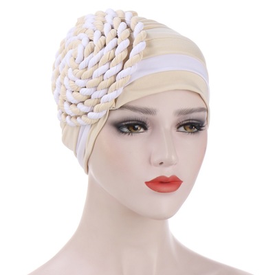 High quality Female turban caps wear headscarf bonnet arab head wraps Women braid turbans headties