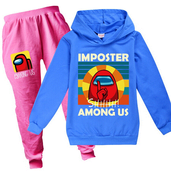 2021 High quality Kids Boys Girls Spring Clothes Sets Cartoon Tracksuit Long Sleeve Hoodies Pants Sweatshirt Outfits