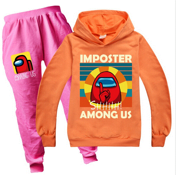 2021 High quality Kids Boys Girls Spring Clothes Sets Cartoon Tracksuit Long Sleeve Hoodies Pants Sweatshirt Outfits