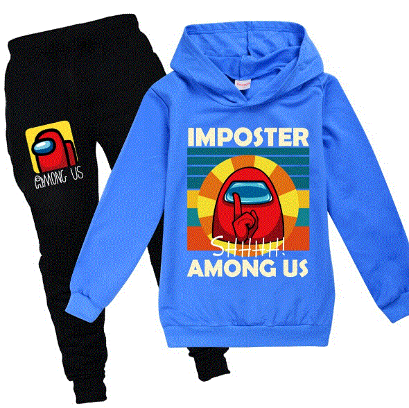 2021 High quality Kids Boys Girls Spring Clothes Sets Cartoon Tracksuit Long Sleeve Hoodies Pants Sweatshirt Outfits