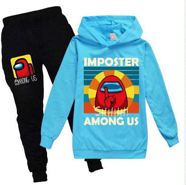 2021 High quality Kids Boys Girls Spring Clothes Sets Cartoon Tracksuit Long Sleeve Hoodies Pants Sweatshirt Outfits