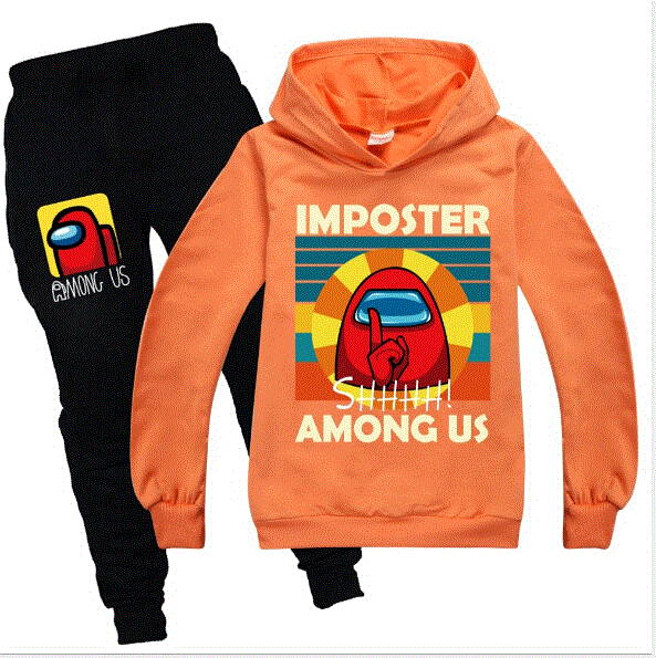2021 High quality Kids Boys Girls Spring Clothes Sets Cartoon Tracksuit Long Sleeve Hoodies Pants Sweatshirt Outfits