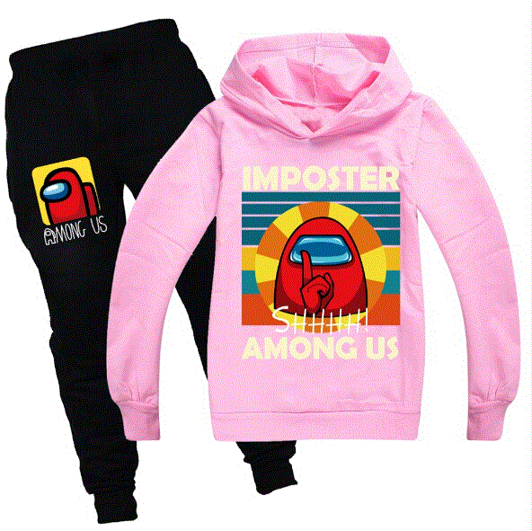 2021 High quality Kids Boys Girls Spring Clothes Sets Cartoon Tracksuit Long Sleeve Hoodies Pants Sweatshirt Outfits