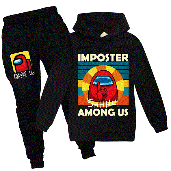 2021 High quality Kids Boys Girls Spring Clothes Sets Cartoon Tracksuit Long Sleeve Hoodies Pants Sweatshirt Outfits