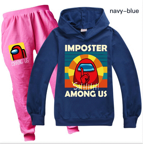 2021 High quality Kids Boys Girls Spring Clothes Sets Cartoon Tracksuit Long Sleeve Hoodies Pants Sweatshirt Outfits