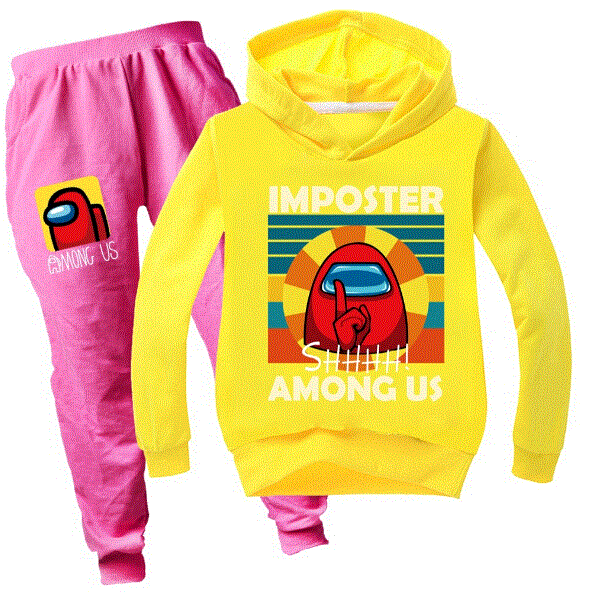 2021 High quality Kids Boys Girls Spring Clothes Sets Cartoon Tracksuit Long Sleeve Hoodies Pants Sweatshirt Outfits