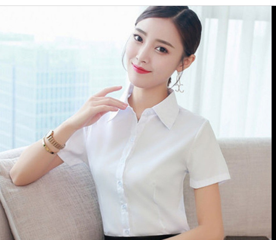 High quality Summer Chiffon Blouse Women Shirts Long Sleeve Turn Down Collar Ladies Shirt