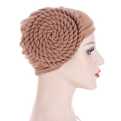 High quality Female turban caps wear headscarf bonnet arab head wraps Women braid turbans headties