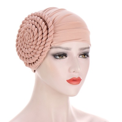 High quality Female turban caps wear headscarf bonnet arab head wraps Women braid turbans headties