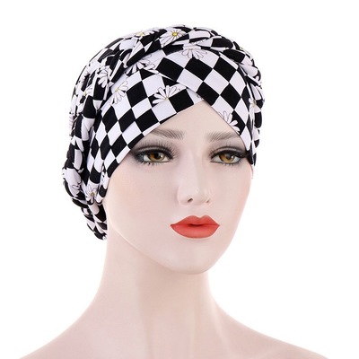 High quality Female turban caps wear headscarf bonnet arab head wraps Women braid turbans headties