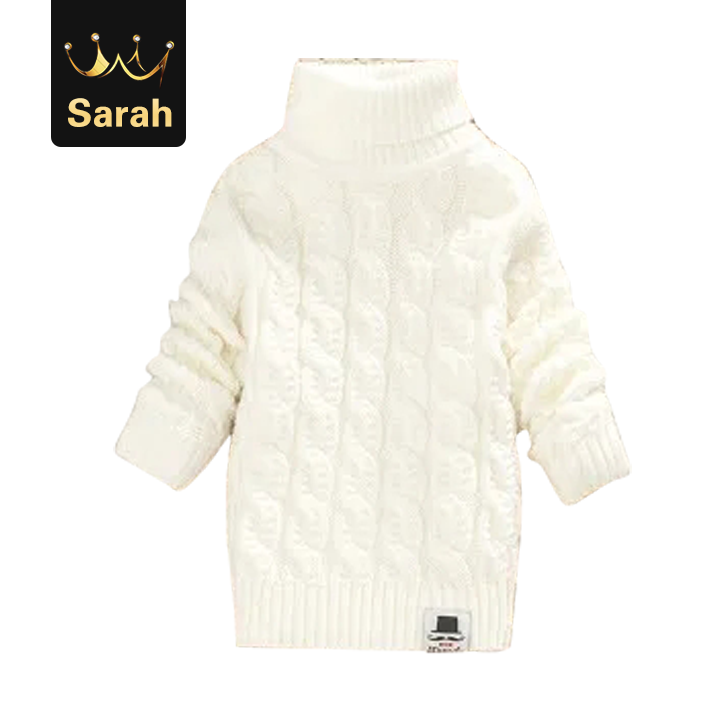 High quality Boys Girls Turtleneck Solid Kids Sweaters Soft Warm Winter Children's Sweater