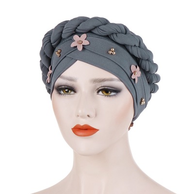 High quality Summer BreathableTurban Hijab Caps Muslim Ready to Wear Headscarf Bonnet Headwraps Cap African Hat