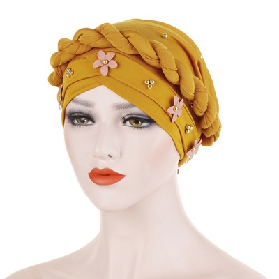 High quality Summer BreathableTurban Hijab Caps Muslim Ready to Wear Headscarf Bonnet Headwraps Cap African Hat