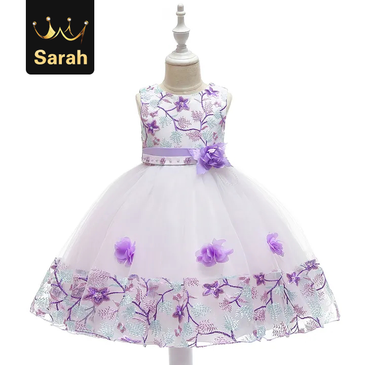 Baby Children Girl Dress Kids Ceremonies Party Dresses Princess Wedding Gown Christmas Dress