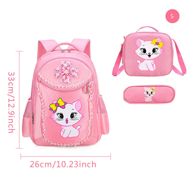 Princess Cat Children Backpack School Bags for girls Cartoon Kid Backpack Children School Backpack