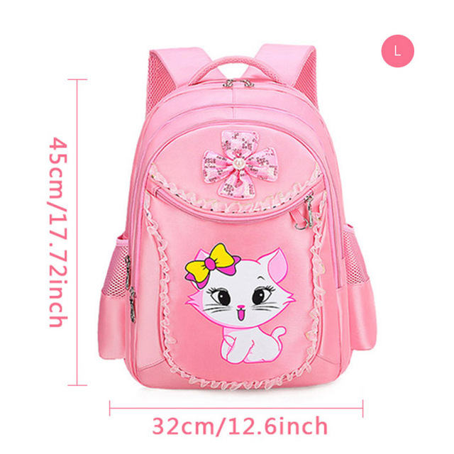 Princess Cat Children Backpack School Bags for girls Cartoon Kid Backpack Children School Backpack