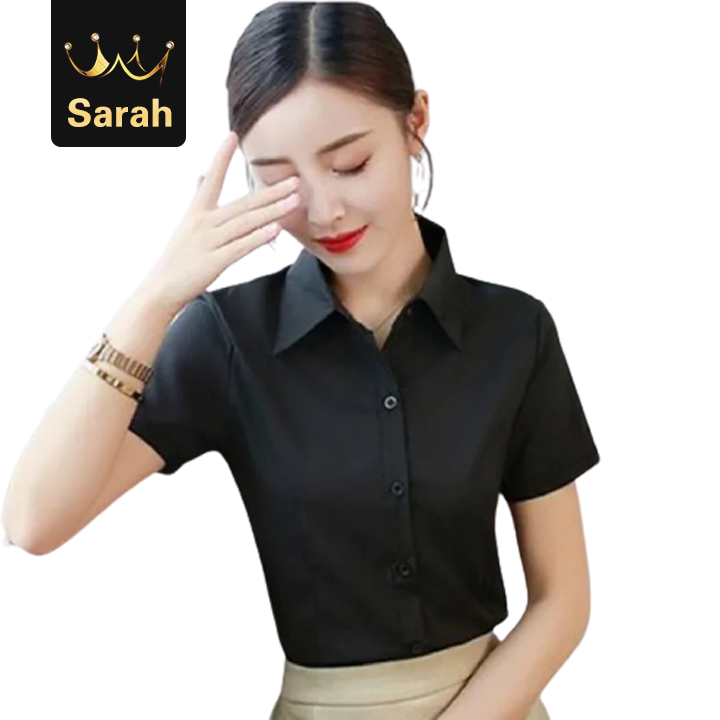 High quality Summer Chiffon Blouse Women Shirts Long Sleeve Turn Down Collar Ladies Shirt