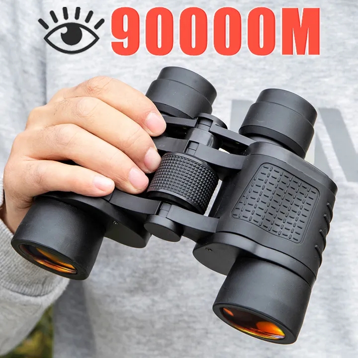 Binoculars 80X80HD High Power Telescope Optical Glass lens Low light night vision