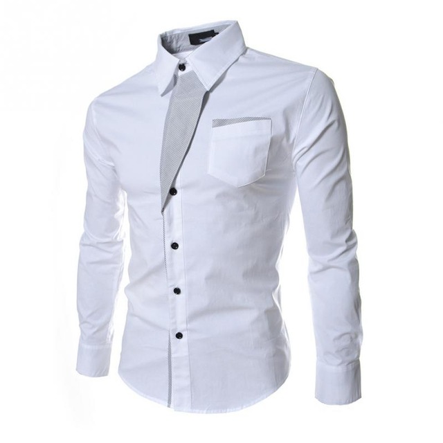 High quality Camisa Masculina Slim  Men Shirt Casual Long-Sleeved Chemise Homme Men Shirt