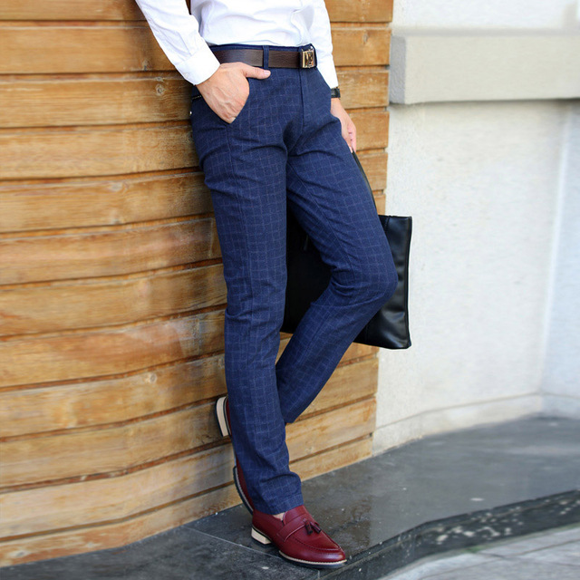 2021 High quality New Pants Men Spring Autumn Fashion slim fit Casual Pants Men Straight Dress Business Suit Trousers