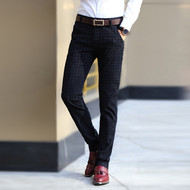 2021 High quality New Pants Men Spring Autumn Fashion slim fit Casual Pants Men Straight Dress Business Suit Trousers