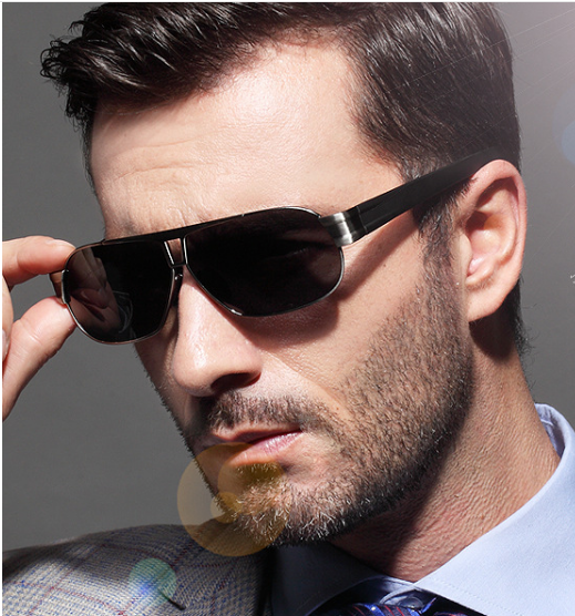 2021 High quality Sunglasses men Polarized Square sunglasses Brand Design protection Shades oculos de sol Men glasses