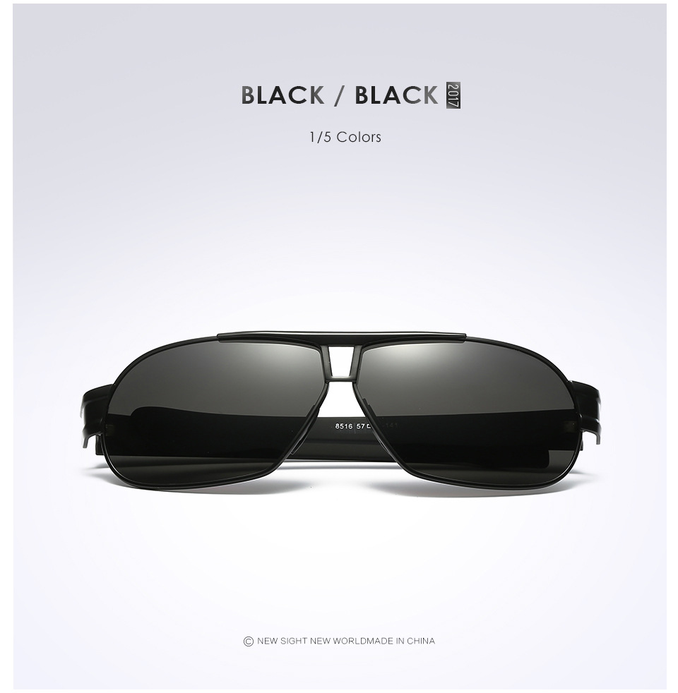 2021 High quality Sunglasses men Polarized Square sunglasses Brand Design protection Shades oculos de sol Men glasses