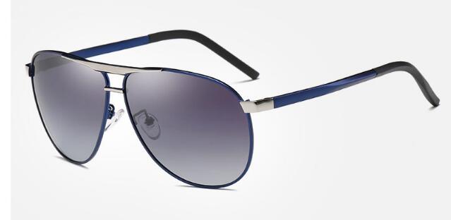 2021 High quality Men's new light sunglasses classic blue and blue glass sunglasses drive a driving mirror