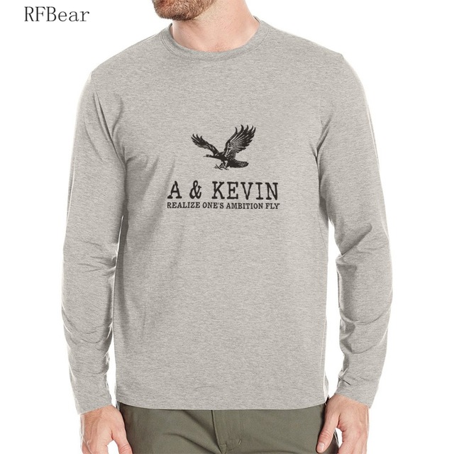 High quality Mens Long Sleeve t shirt Tracksuit Men Long-Sleeved T-Shirt Men Crewneck fashion Printed