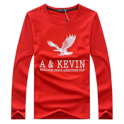 High quality Mens Long Sleeve t shirt Tracksuit Men Long-Sleeved T-Shirt Men Crewneck fashion Printed