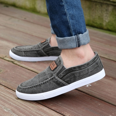 2021 High quality Casual Men Shoes Summer Moccasin Shoes Slip on Designer Male Flats Canvas Shoes